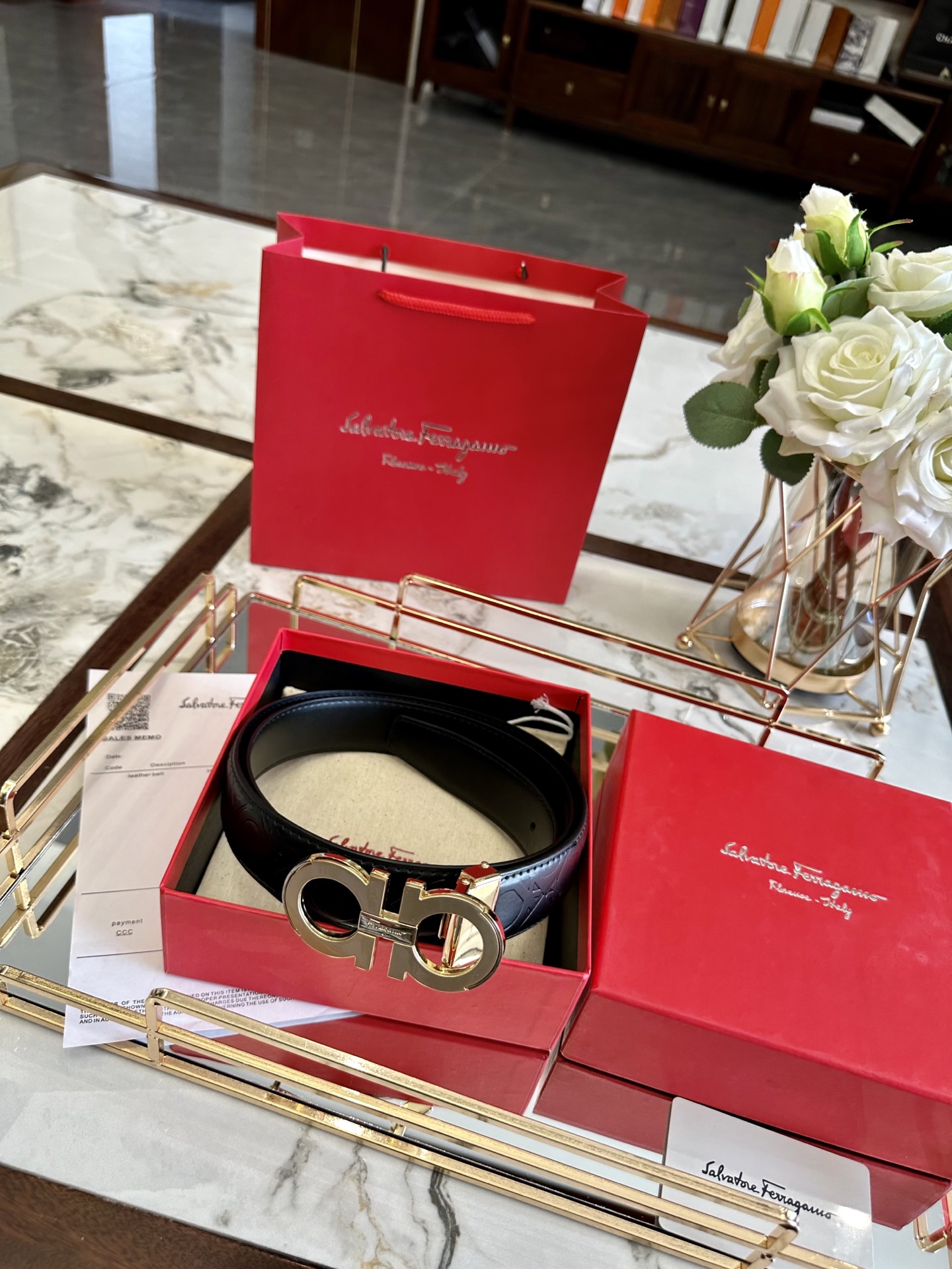 Ferragamo belt model 17